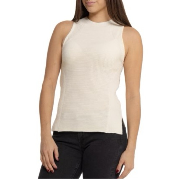 Peter Millar Campbell Ottoman Rib Sweater Ivory - L - Picture 1 of 7